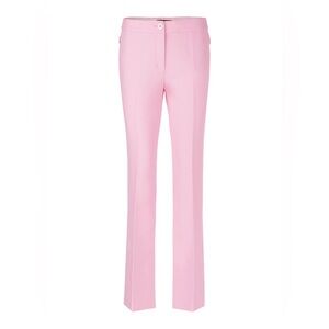 Marc Cain Fendou Pink Slim Straight Tailored Pants Feminine Fit